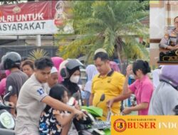 Jelang Bulan Suci Ramadhan Polsek Satui Polres Tanah Bumbu Rutin Bagikan Makan Gratis Jum’at Berkah 2026.