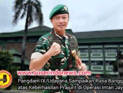 Pangdam IX/Udayana Sampaikan Rasa Bangga atas Keberhasilan Prajurit di Operasi Intan Jaya