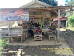 Aipda Agus Sukmana melaksanakan giat Sambang/ silaturahmi kamtibmas ke warga masyarakat. 