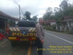 Antisipasi terjadinya C3 (Curas,Curat, dan Curanmor) Polsek Tanjungmedar Polres Sumedang Polda Jabar melaksanakan KRYD siang hari