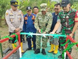 Komandan Kodim 0610/Sumedang, Letkol Arh Kusuma Ardianto, meresmikan Jembatan Gantung Perintis Garuda Tahap 2 Tahun 2026.