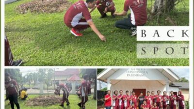 Direktorat Intelkam Polda Sumsel Gelar Kegiatan Kurve, dan bersih bersih sampah.