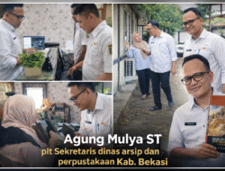 Plt Sekretaris Dinas Arsip dan perpustakaan Kab. Bekasi Tinjau Layanan Perpustakaan Cikarang Utara