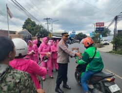Peringati HUT Ke-46 Yayasan Kemala Bhayangkari, Bhayangkari Cabang Sumedang Gelar Baksos dan Berbagi Takjil di Polsek Tanjungsari