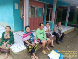 Aipda Agus Sukmana melaksanakan giat Sambang/ silaturahmi kamtibmas ke warga masyarakat