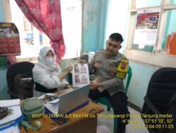 Briptu Diwan Ahmad melaksanakan sambang/silatrahmi Kamtibmas dan dumas keliling dalam rangka BEYOND TRUST PRESISI