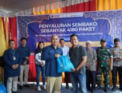 *Peringati HUT ke-45 dan Ramadan, PTBA Kertapati Port Bagikan 4.180 Paket Sembako bagi Masyarakat Ring 1*