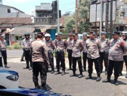 Polres Sumedang Gelar Razia Truk Sumbu Tiga di Bundaran Alam Sari, Antisipasi Kepadatan Arus Mudik