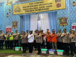 Wakapolda Jabar Cek Kesiapan Pospam Ops Ketupat Lodaya 2026 di Sumedang, Pastikan Pengamanan Mudik Optimal