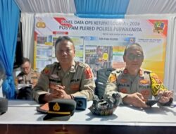 Kapolsek Plered Polres Purwakarta AKP Ali Murtadho, SH, Bersama Jajaran Pantau Pengaturan Lalin Pada Oprasi Ketupat Lodaya 2026