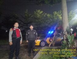Patroli Blue Light KRYD Polsek Jatinangor, Antisipasi Gangguan Kamtibmas Pasca Ops Ketupat Lodaya 2026