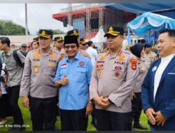 “Nyago Bumi Sriwijaya Aman Bae” Kapolri Pimpin Apel Besar Ojol & Buruh, Ketua KSPSI Sumsel Beri Apresiasi