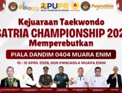 Kejuaraan Taekwondo Ksatria 0404 Championship 2026 Resmi Dibuka