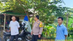 Aipda Agus Sukmana melaksanakan giat Sambang/ silaturahmi kamtibmas ke warga masyarakat
