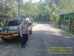 Antisipasi terjadinya C3 (Curas,Curat, dan Curanmor) Polsek Tanjungmedar Polres Sumedang Polda Jabar melaksanakan KRYD siang hari