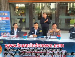 Resahkan Masyarakat Ditressiber Polda Bali Gulung Judi Online Jaringan Internasional dan Prostitusi Daring