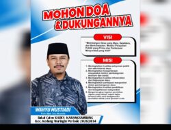 WAJAH BARU UNTUK KARANGSAMBUNG: Wahyu Mustiadi Siap Maju Calon Kades Periode 2026-2034