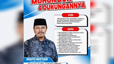 WAJAH BARU UNTUK KARANGSAMBUNG: Wahyu Mustiadi Siap Maju Calon Kades Periode 2026-2034