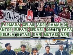 FORMARA Gelar Aksi Damai di Kantor Bupati Bekasi, Soroti Tata Kelola Rotasi dan Mutasi ASN