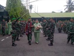 Momen Lepas Sambut Dandim 0404/Muara Enim, Wujud Kelancaran Rotasi Kepemimpinan TNI AD