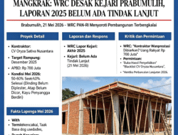 PROYEK KANTOR LURAH SIDOGEDE RP 700 JUTA MANGKRAK: WRC DESAK KEJARI PRABUMULIH, LAPORAN 2025 BELUM ADA TINDAK LANJUT