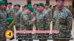 Pangdam IX/Udayana Pimpin Sertijab Pejabat Utama: Tekankan Inovasi, Profesionalisme