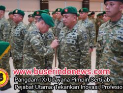 Pangdam IX/Udayana Pimpin Sertijab Pejabat Utama: Tekankan Inovasi, Profesionalisme