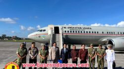 Kapolda Bali Kawal dan Antar Keberangkatan Menteri Pertahanan RI dan Menteri Pertahanan Jepang