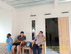 Aipda Agus Sukmana melaksanakan giat Sambang/ silaturahmi kamtibmas ke warga masyarakat.