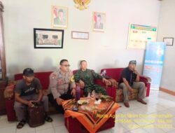Aipda Agus Sukmana Agus Sukmana Bktm Desa Sukamukti bersama Babinsa Desa Sukamukti Pelda Adi Kuladi Sambang ke Kantor Desa Sukamukti