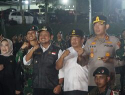 Kapolres Sumedang Hadiri Upacara Penyambutan Satgas Pengamanan Objek Vital Nasional PT Freeport Indonesia Yonif 301/PKS
