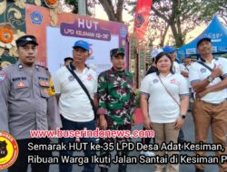 Semarak HUT ke-35 LPD Desa Adat Kesiman, Ribuan Warga Ikuti Jalan Santai di Kesiman Petilan