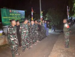 Kapten Inf Jajang Pimpin Apel Malam, Pastikan Kesiapan dan Kedisiplinan Satgas TMMD ke-128 Kodim 0611/Garut   