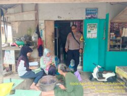 Aipda Agus Sukmana melaksanakan giat Sambang/ silaturahmi kamtibmas ke warga masyarakat