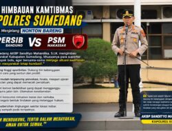 Himbauan Kamtibmas Kapolres Sumedang Jelang Nobar Persib vs PSM Makassar