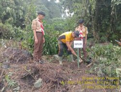 Kegiatan Pembinaan lingkungan hidup Kodim 0610 Sumedang di Blok Gunung Geulis Desa Kamal Kecamatan Tanjungmedar Kabupaten Sumedang. 