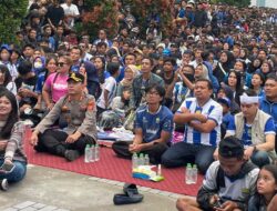 Polres Sumedang Amankan Nobar Persib vs Persijap, Ribuan Bobotoh Rayakan Persib Juara dengan Tertib