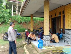Aipda Agus Sukmana Agus Sukmana Bktm Desa Sukamukti Sambang ke Kantor Desa Sukamukti
