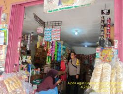 Aipda Agus Sukmana melaksanakan giat Sambang/ silaturahmi kamtibmas ke warga masyarakat.