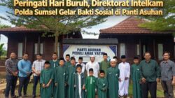 Peringati Hari Buruh, Direktorat Intelkam Polda Sumsel Gelar Bakti Sosial di Panti Asuhan