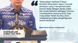 Bupati Andi Rudi Latif Resmi Launching Aplikasi “Si-Tegar BerAKSI”