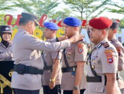 Polres Tanbu Gelar Sertijab Kasat Polair Kapolsek Satui, Kapolsek Sungai Loban dan Kapolsek Karang Bintang.