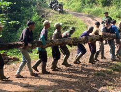 Kodim 0610/Sumedang Mulai Pembangunan Jembatan Armco Tahap II di Desa Cimarga untuk Tingkatkan Akses Masyarakat