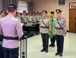 Kapolres Sumedang Pimpin Penyerahan Jabatan Kapolsek Tanjungsari, Sertijab Kasat Samapta dan Korps Raport Kenaikan Pangkat Pengabdian Personel