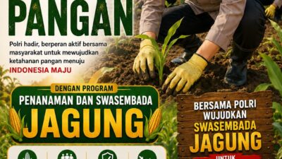 Polres Sumedang Dukung Swasembada Jagung Untuk Ketahanan Pangan Nasional 