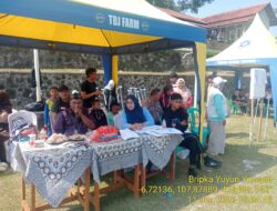 Bhabinkamtibmas dan BabinsaDesa Kamal Monitoring Turnamen Sepak Bola  U-12 Tursinah  CUP Tingkat Kecamatan Tanjungmedar 