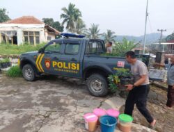 Satlantas Polres Sumedang Dukung Program Ketahanan Pangan Melalui Pemeliharaan Tanaman Ubi Cilembu  