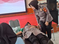 Sambut HUT Bhayangkara ke-80,Polres Pagar Alam  Gelar Donor Darah Untuk Bantu Masyarakat