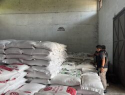 Pastikan ketersedian Pangan Aman, Sat Reskrim Polres Sumedang Cek Langsung ke Gudang Distribusi .