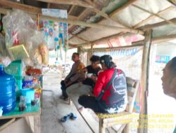 Aipda Agus Sukmana melaksanakan giat Sambang/ silaturahmi kamtibmas ke warga masyarakat.
